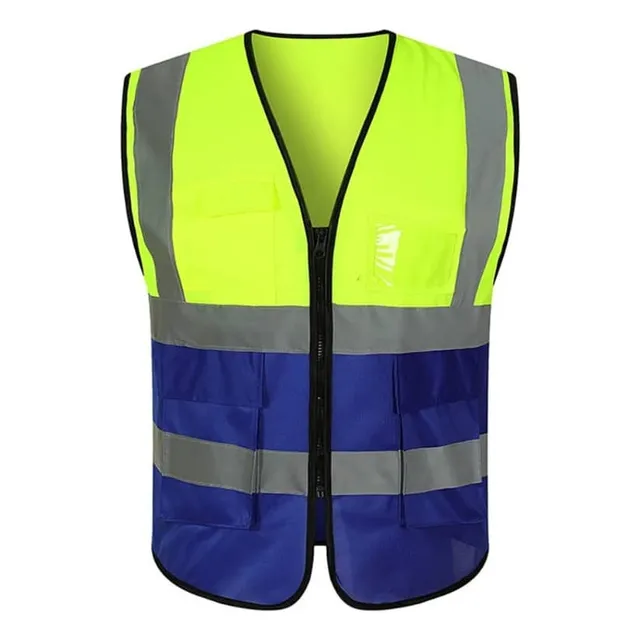 Chaleco De Seguridad Con Cinta Reflectiva Y Cierre 2 Colores