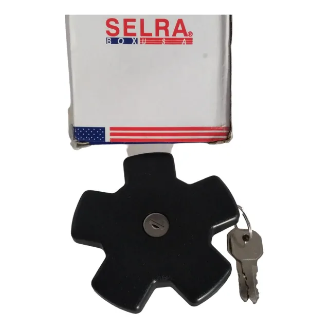 Tapa De Gasolina Con Llave Sg901 Tipo Estrella Para Fiat