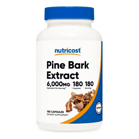 Suplemento Nutricost: Extracto De Corteza De Pino, 6000 Mg,