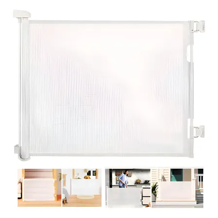 Tela Segurança Escada Corredor Porta Pet Cercado Proteção Branco