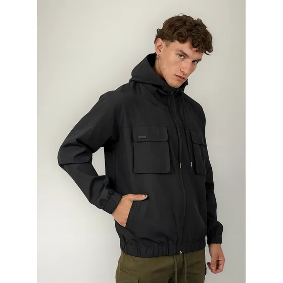Campera Rompeviento Hombre Cara Cruz Jeans Urbana Parachute