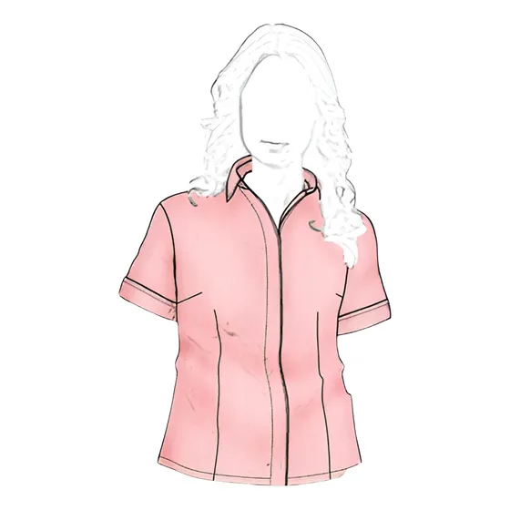Molde Blusa Manga Corta Mujer
