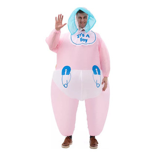 Traje Inflable Para Bebé Party Esp Que Revela El Género Traje Inflable Para Bebé Party Esp Que Revela El Género