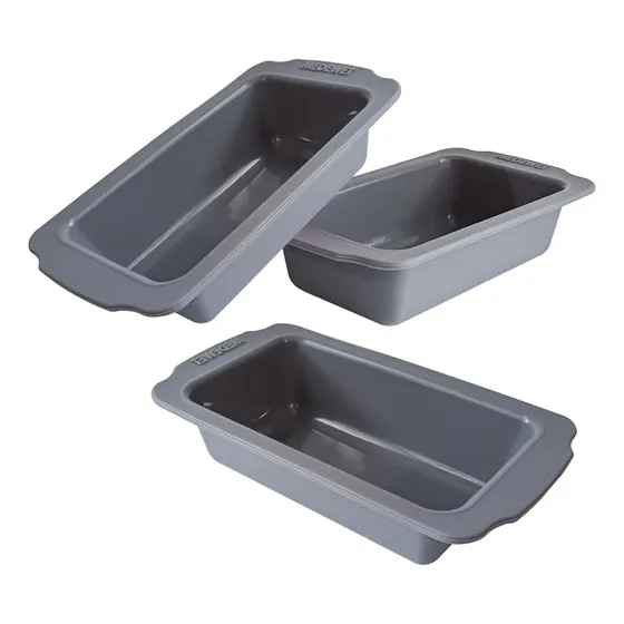 Set X3 Molde Silicona Mini Budínera Pan Reposteria Jabon 