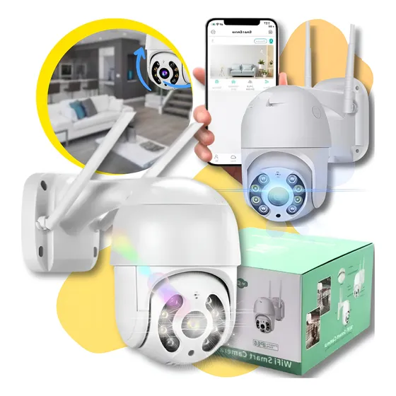 Kit 2 Câmeras Segurança Externa Interna A8 Prova D'água Wifi