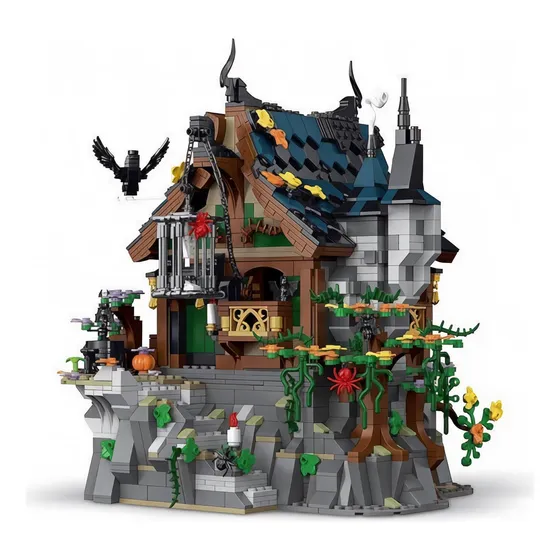 Set De Bloques De Construcción Modular De La Casa De Brujas