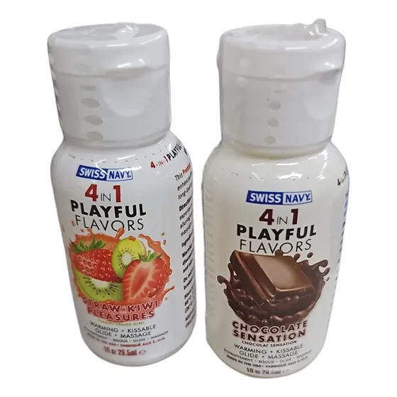 Lubricante Frutilla Kiwi 4 En 1 Efecto Calor Swiss Navy