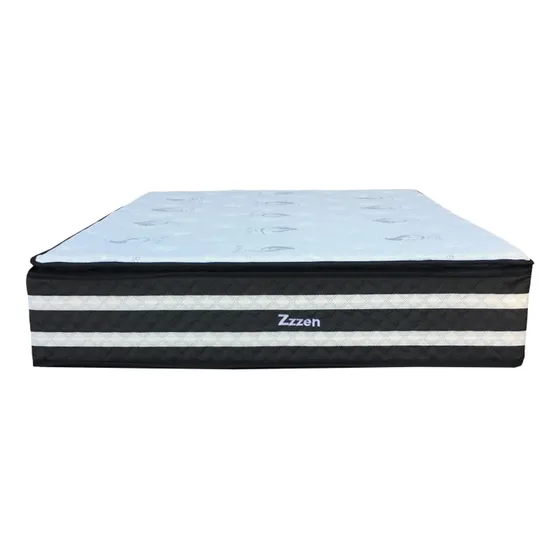 Colchón 1 Plaza Y Media Espuma Densidad 33 130kg Pillow Top