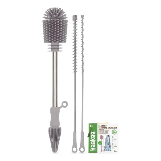 Kit De Cepillos De Silicona Para Limpieza De Biberones Y Más