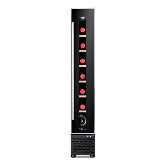 Vinera 7 Botellas Black En Acero Inox Malbec Drija