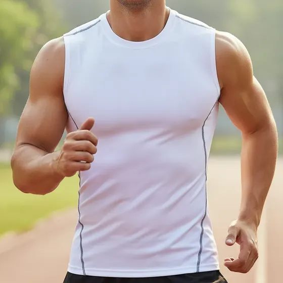 Camiseta Polera Primera Capa Hombre - Musculosa Sin Mangas