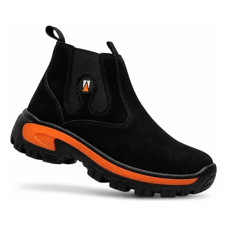 Bota Coturno Adventure Couro Alta Qualidade 9830 Preto 42 Br