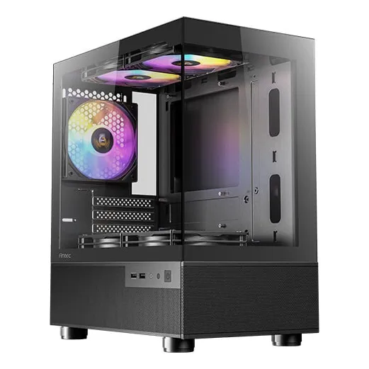 Gabinete Antec Cx200m Elite 5 Fans Black Rgb 5x120mm Rgb Color Negro