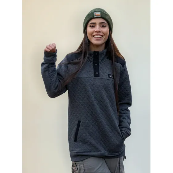 Buzo Anorak Mat W25 Cuello Alto Algodon Matelasse