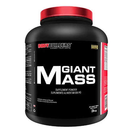 Hipercalórico Giant Mass Morango 3kg Bodybuilders