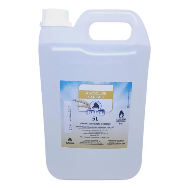 Álcool Etilico Cereais 5l Bebidas Finas