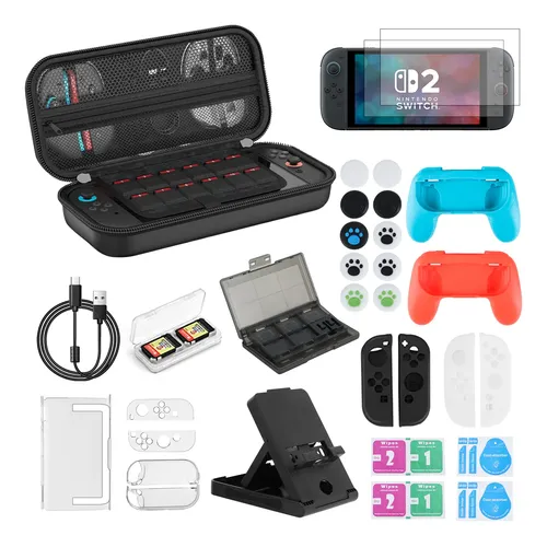 Switch Lite Case 18-in-1 Accessories Bundle For Ns Switch Li