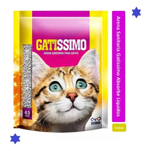 Arena Gatos Gatisimo Sanitaria 4.5 Kilos