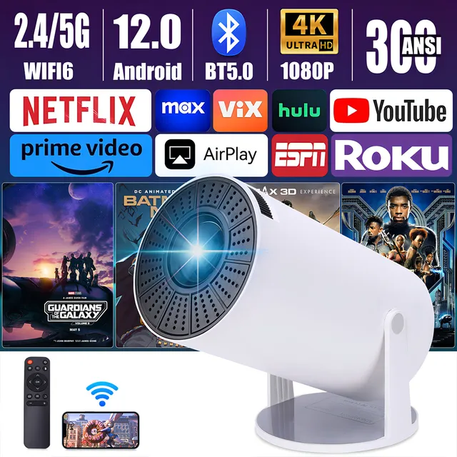 Proyector mini Casa de los Deseos Smart TV proyector Portatil 9000lm blanco 220V