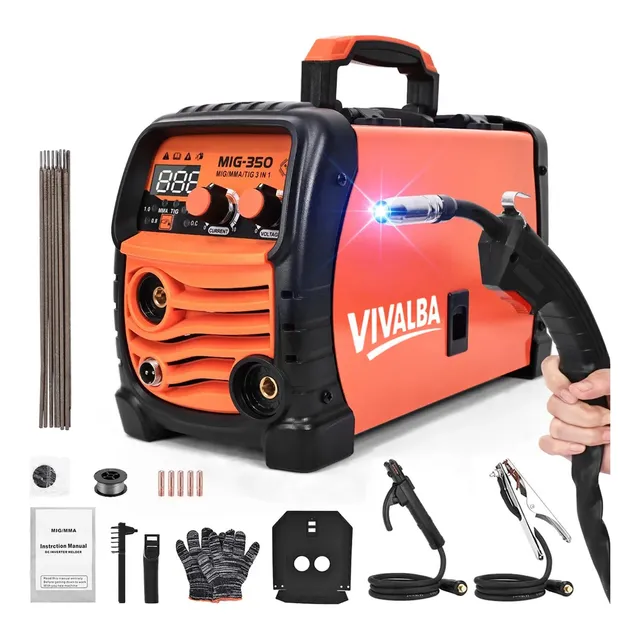 Soldadora Inverter Mma+mig+tig 3en1 350a Soldar Microalambre