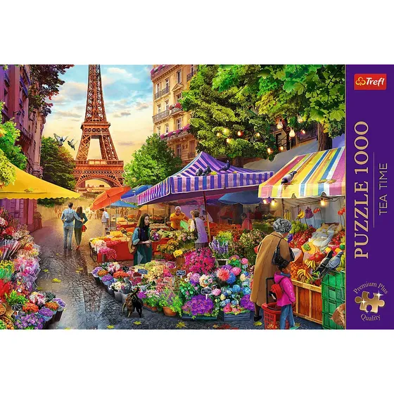 Rompecabezas De 1000 Piezas Trefl Flower Market Paris 10799