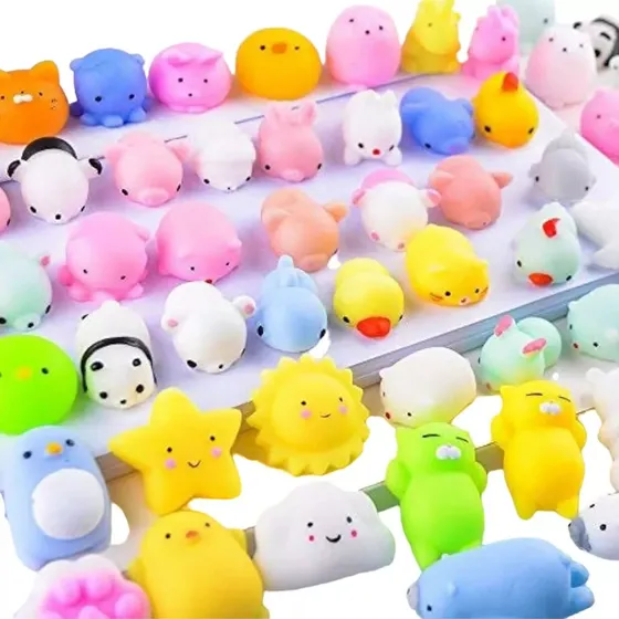 10 Squishy Mochi Surtidos Random - Antiestres