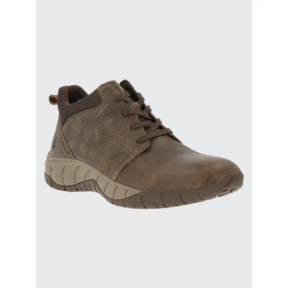 Botín Hush Puppies Hombre Bodo Marrón Oscuro