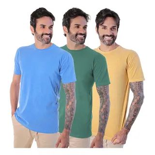 Kit 3 Camiseta Estonada Camisa Masculina BĂĄsica Slim Lisa Kit 3 Camiseta Estonada Camisa Masculina BĂĄsica Slim Lisa