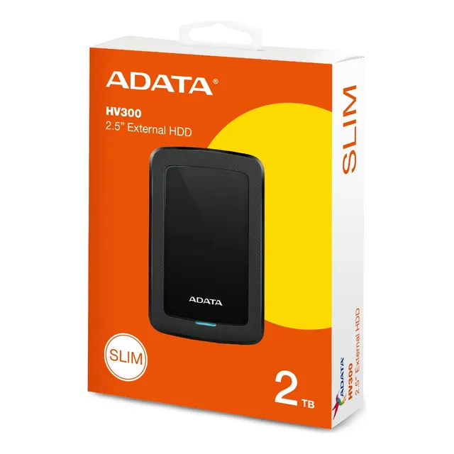 Disco Duro Externo Adata 2tb Negro Ahv300-2tu31-cbk