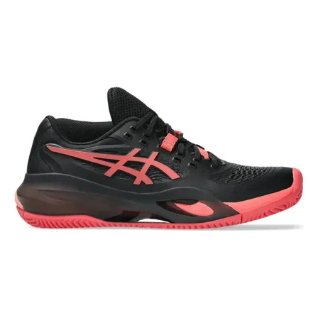 Tênis Asics Gel Resolution X - Clay Preto E Coral Preto. 38