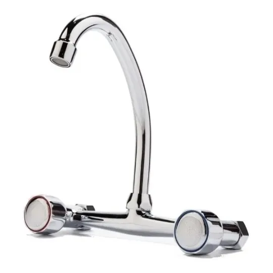 Grifería Canilla Pared J Bimando Alto Mezcladora 20 Cm Metal