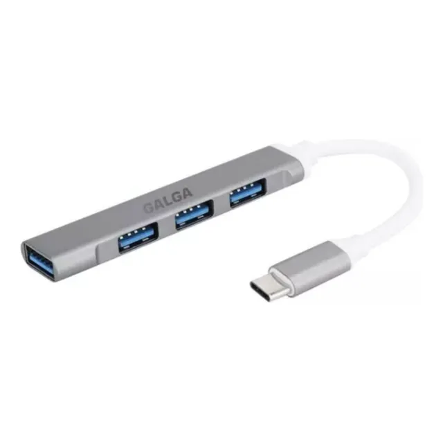Adaptador Hub Tipo C A 4 Usb 3.0 Macbook Pc Smartphone Galga