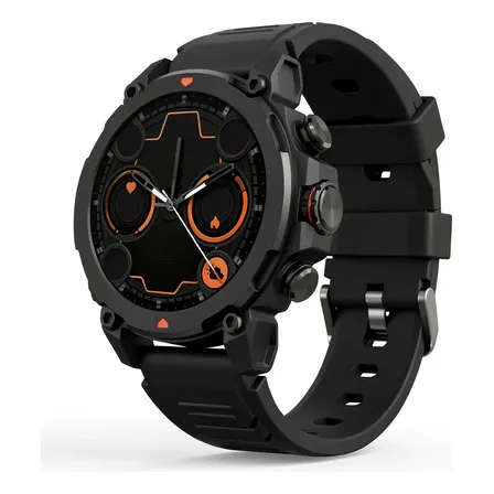 Smartwatch Relógio Inteligente Aurafit G6 Preto Com 5atm Gps Preto Sport Preto/verde Militar