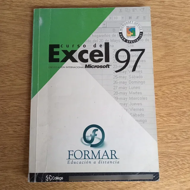 Libro Curso De Excel 97 Microsoft Formar Educ A Distancia