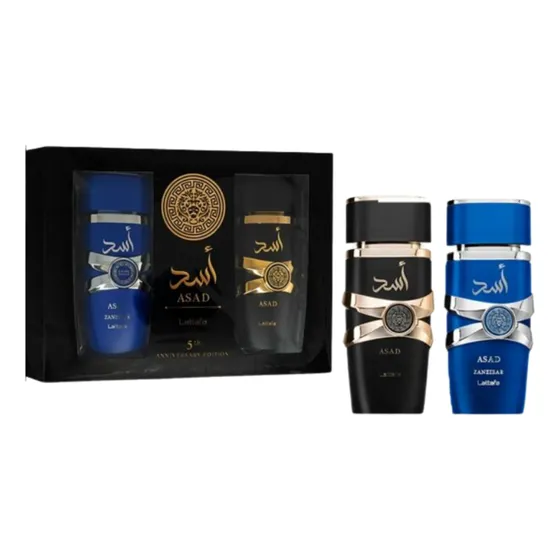 Lattafa Set Asad Eau De Parfum Hombre 100ml Original