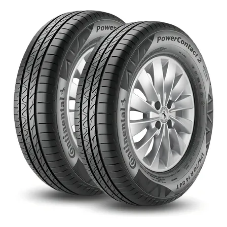Kit 2 Pneus 175/70r14 Continental Powercontact 2 84t Aro 14 T