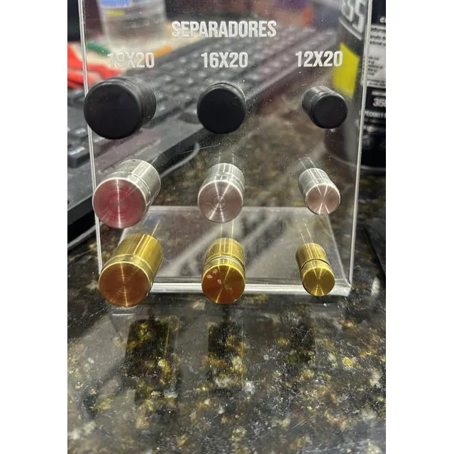 Soporte Y Separadores Para Vidrios Plateados