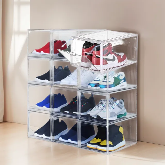 Set De 12 Organizador De Zapatos  Imantada Cubo Apilable