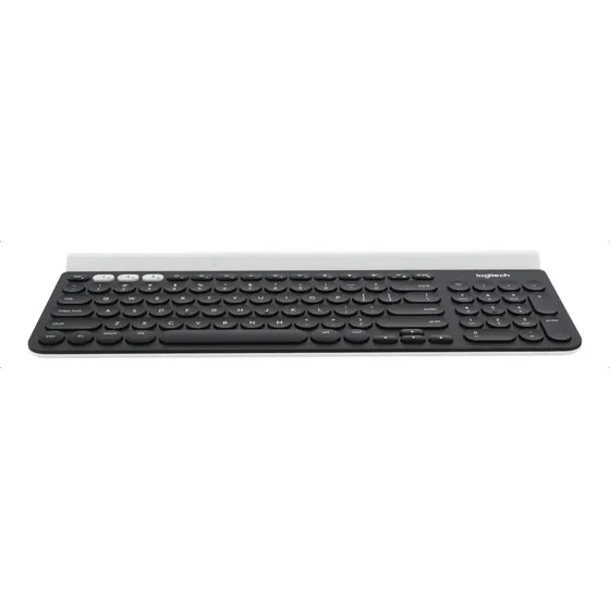 Teclado bluetooth Logitech QWERTY espanhol américa latina cor preto e branco