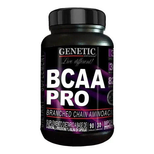 Bcaa Pro 90 Capsulas Aminoacidos Encadenados - Genetic
