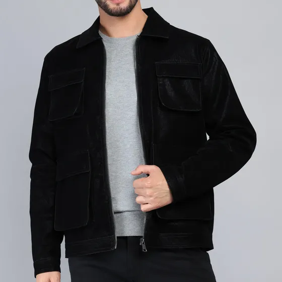 Chaqueta Cuero Sintético Regular Fit Negro Arrow Ca33088ne