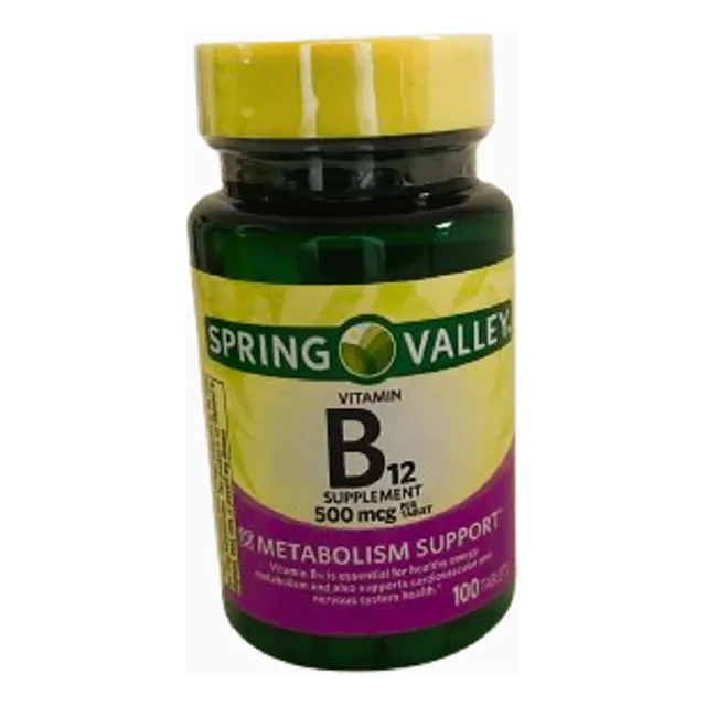 B12 500mcg - 100tabs Spring Valley