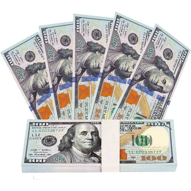 Billetes De 100 Dolares Fajo Realista 100 Unidades Utileria