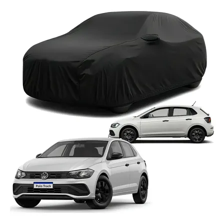 Capa Cobrir Polo Vw Couro 100% Forrada Anti-poeiras/antigato Preto