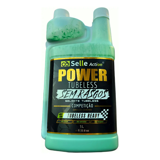 Selante De Pneus Selle Action Power Tubeless Para Competição 1 L