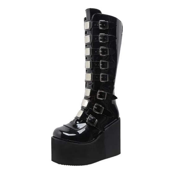 Botas De Lluvia Impermeables De Goma A Media Pantorrilla Con