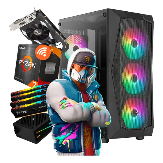Pc Gamer Amd Ryzen 7 5700g Rtx 3050 64gb Full Rgb 1tb Ssd