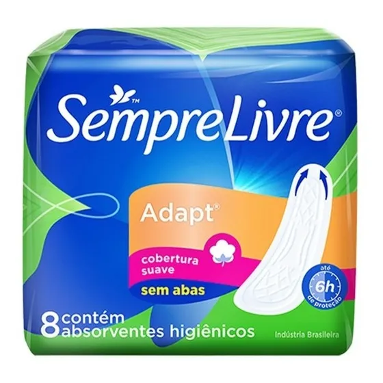 Absorvente Externo Sempre Livre® Adapt® 8 Unidades