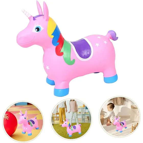 Caballo De Salto Inflable Que Rebota Bien, Espeso Y Brillant