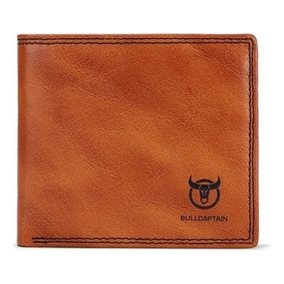 Bullcaptain - Billetera De Cuero  Qb-032-br Marrón